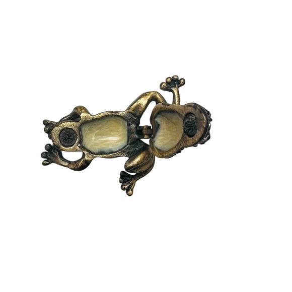 Vintage Jeweled Miniature Frog Trinket Box - Picture 8 of 8
